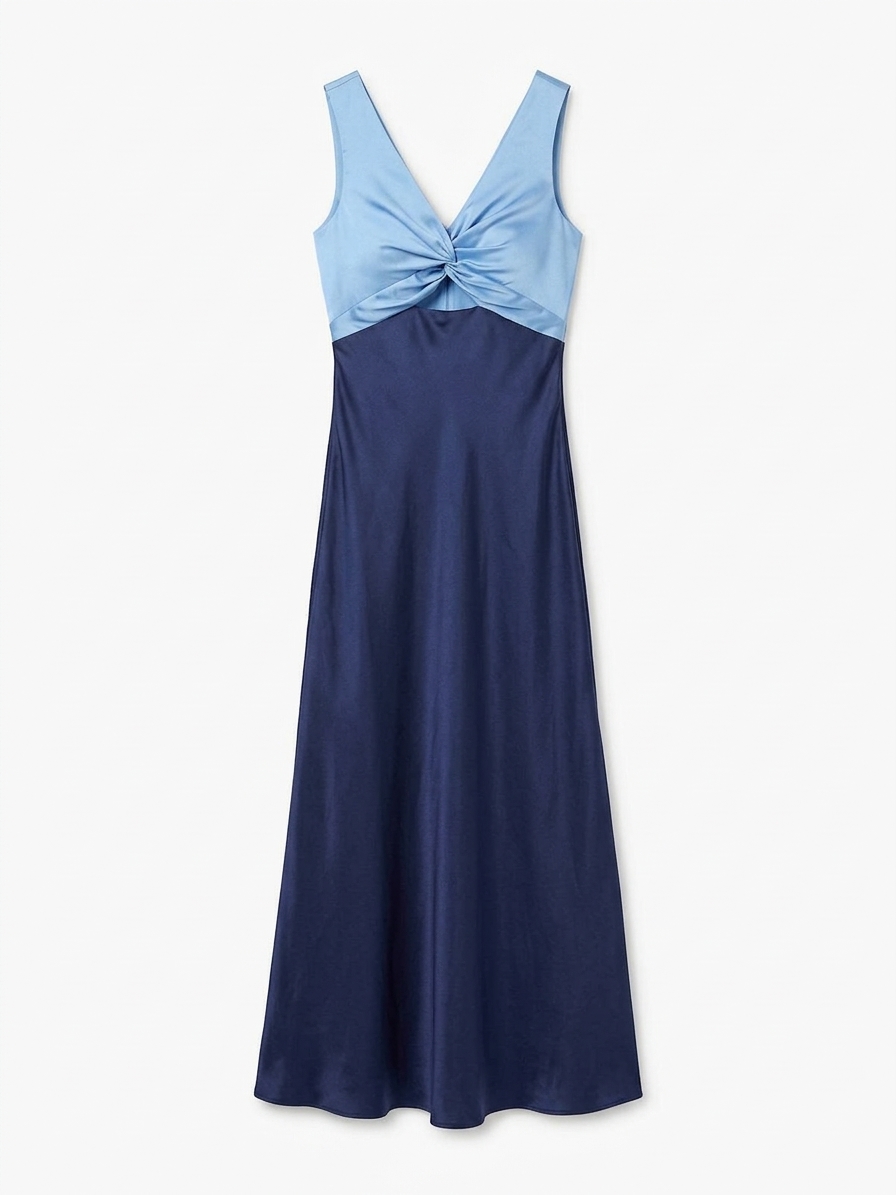 Maggy Dress In Blue And Dark Blue