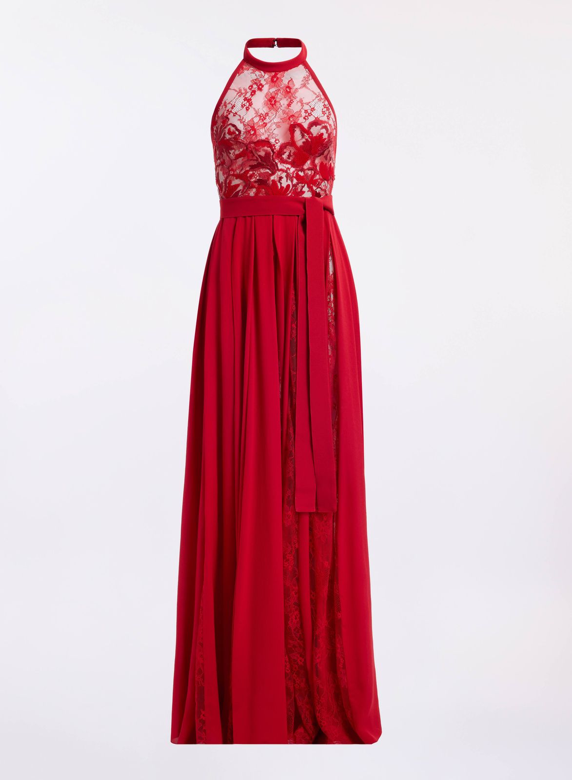Silk & Lace Long Dress