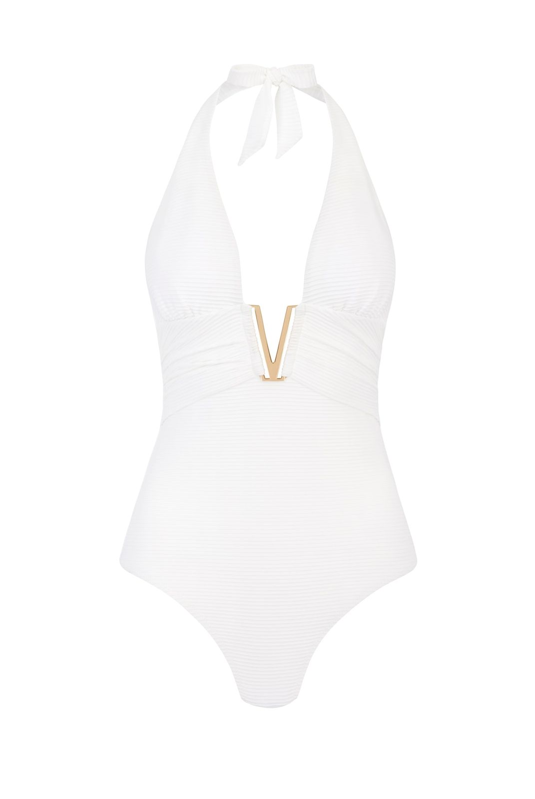 Delos V-bar Halterneck Swimsuit