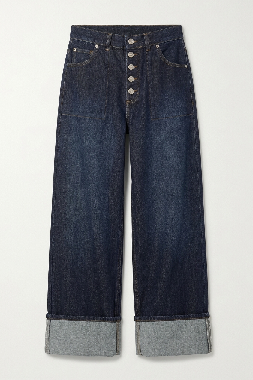 Gigi Ultra Baggy Wide Leg Jeans - Rinse Slate Wash
