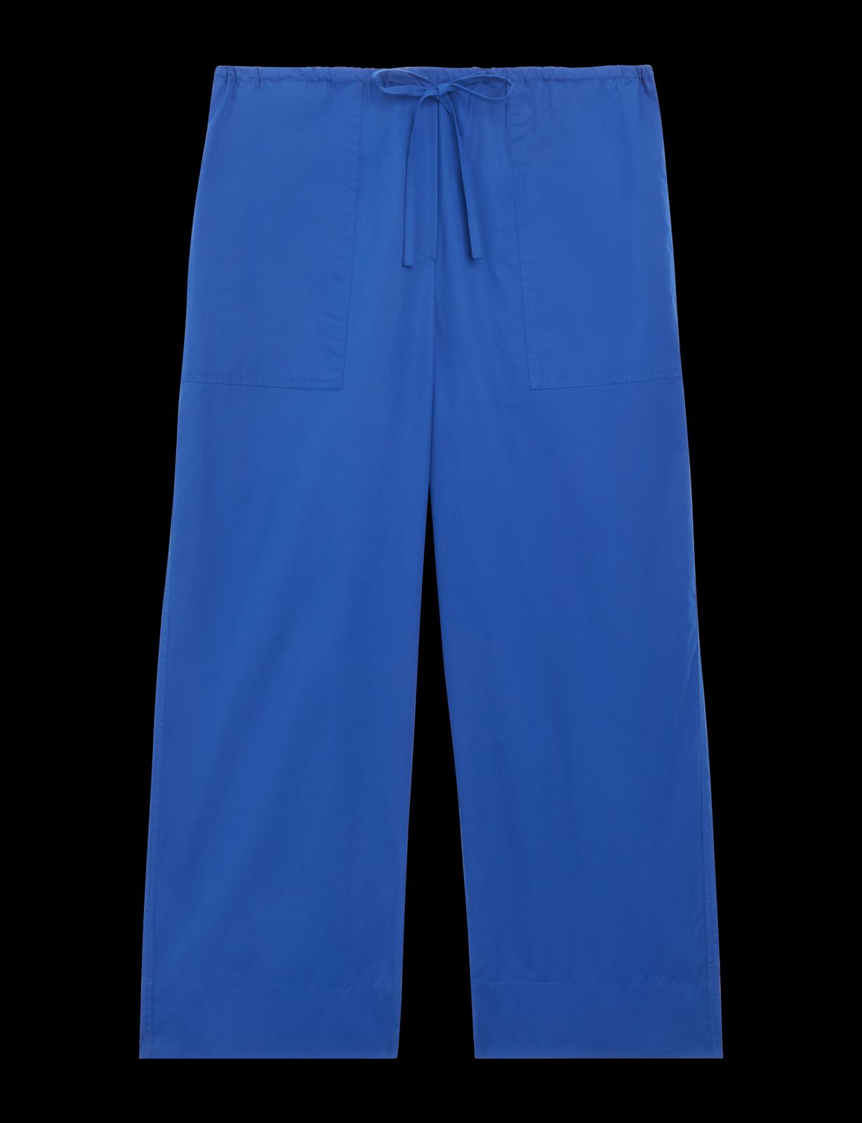Sifnos Trousers: Fine Poplin, Cobalt Blue X Lucy Williams