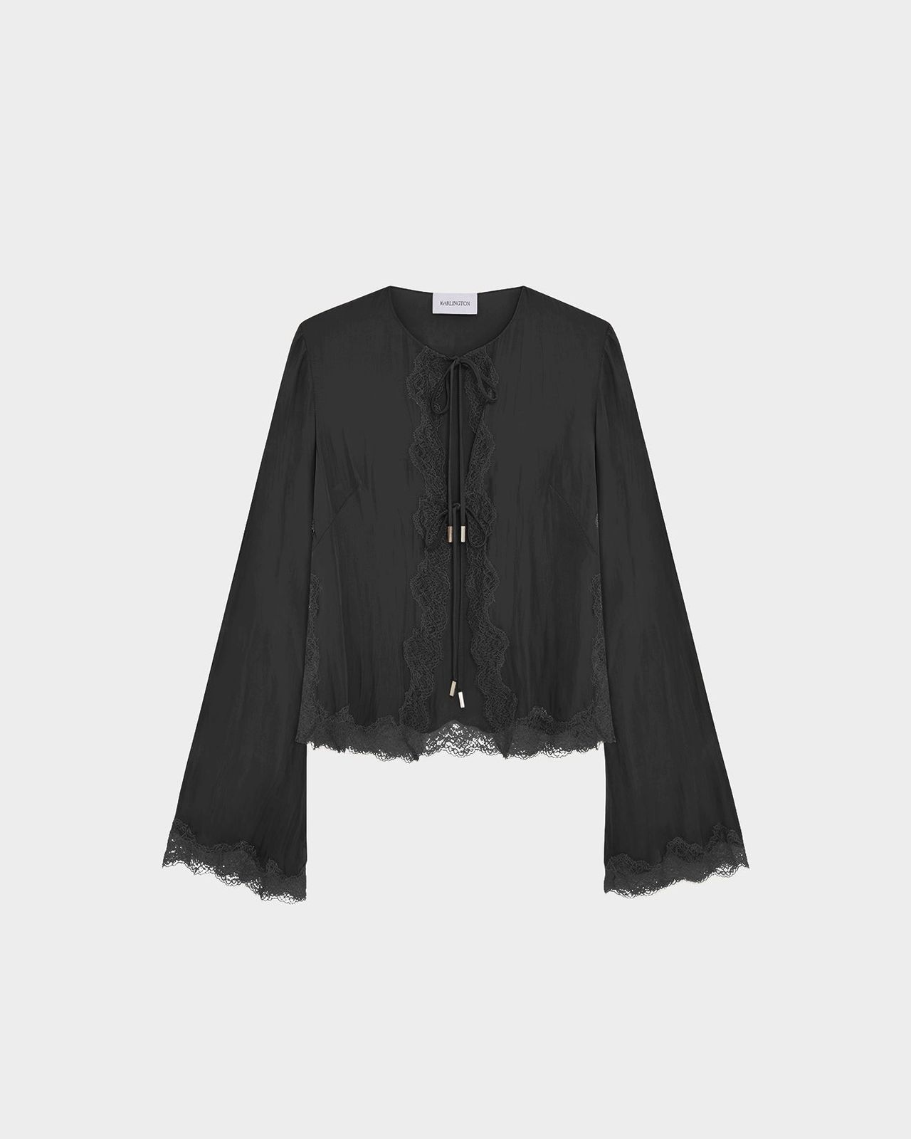 Filipa Cardigan in Satin & Lace