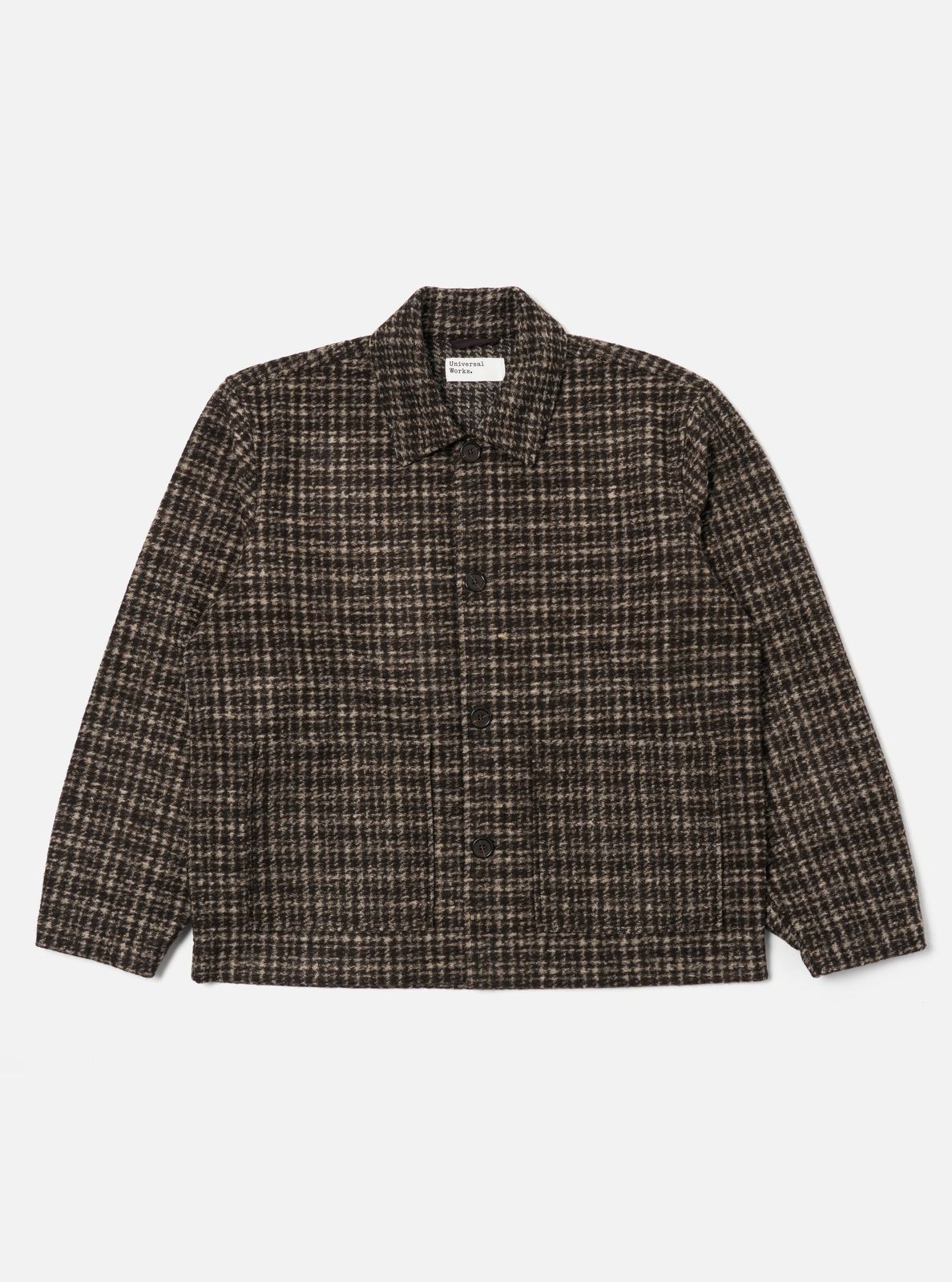 Brown Jacquard Knit Rams Jacket