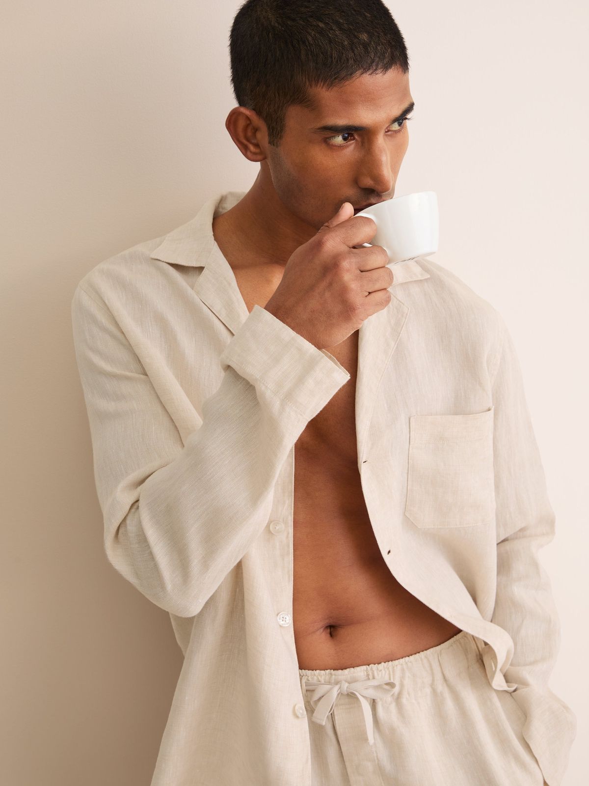 Sicily Linen Pyjamas Sand