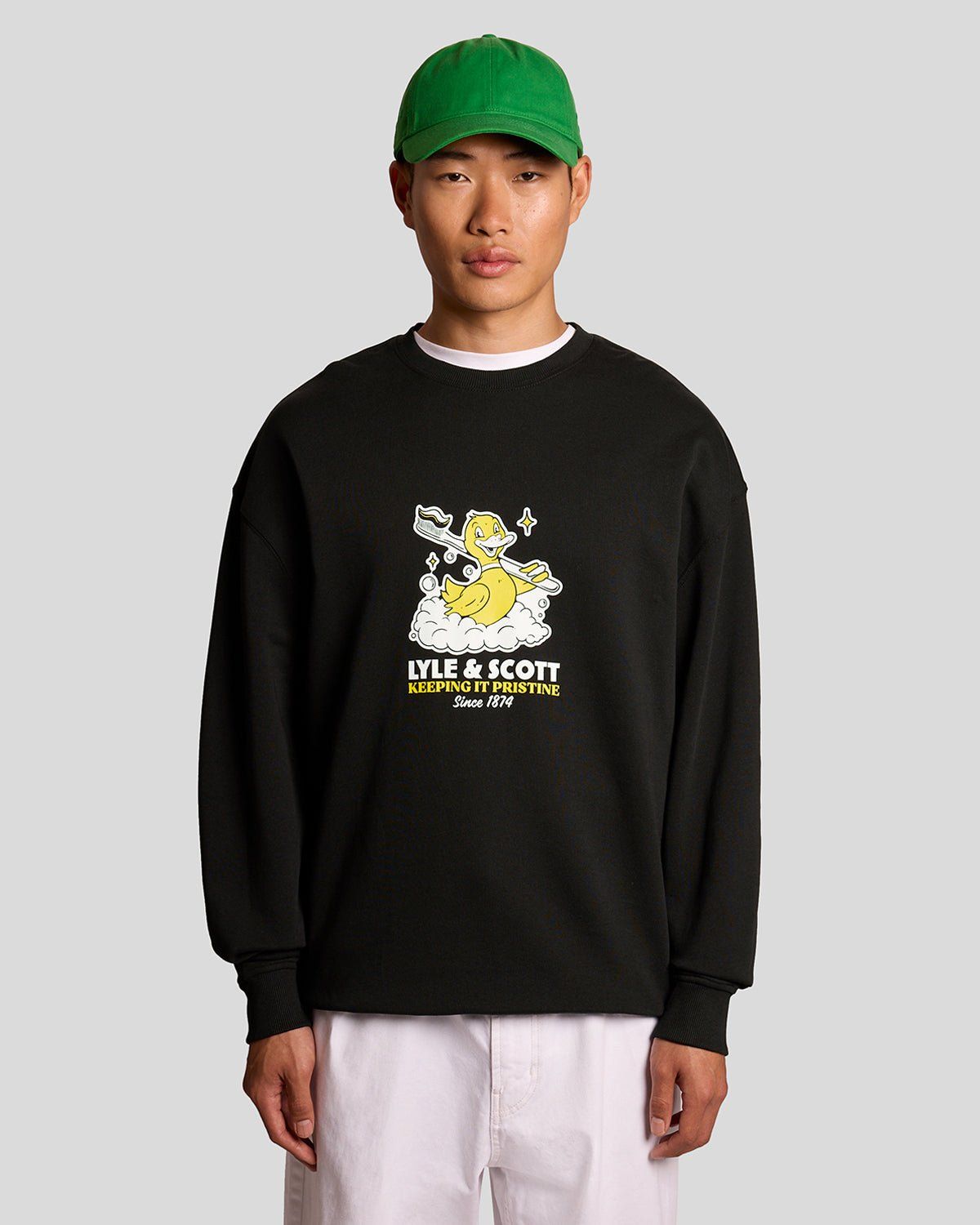Chest Print Graphic Sweatshirt