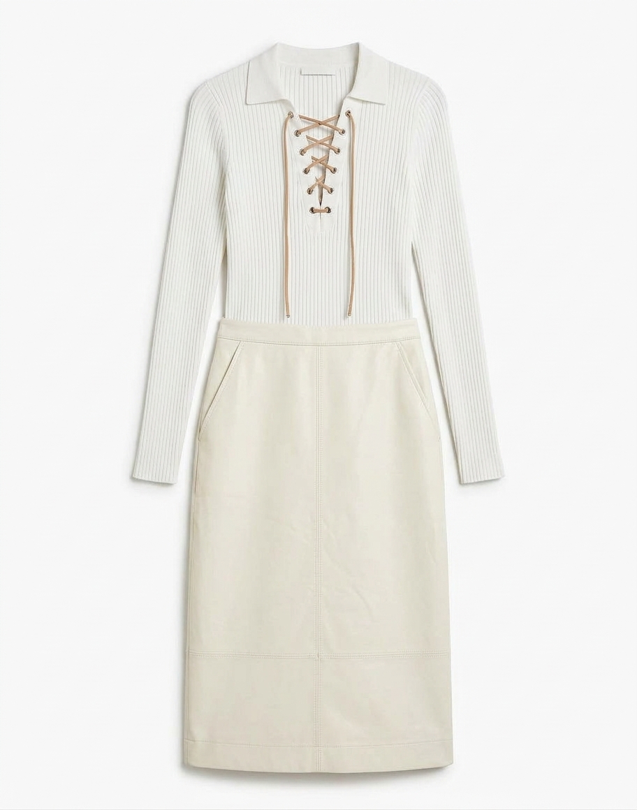 The London Leather Skirt