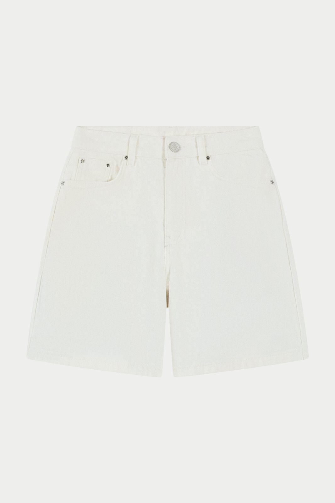 DENIM JORTS - ECRU