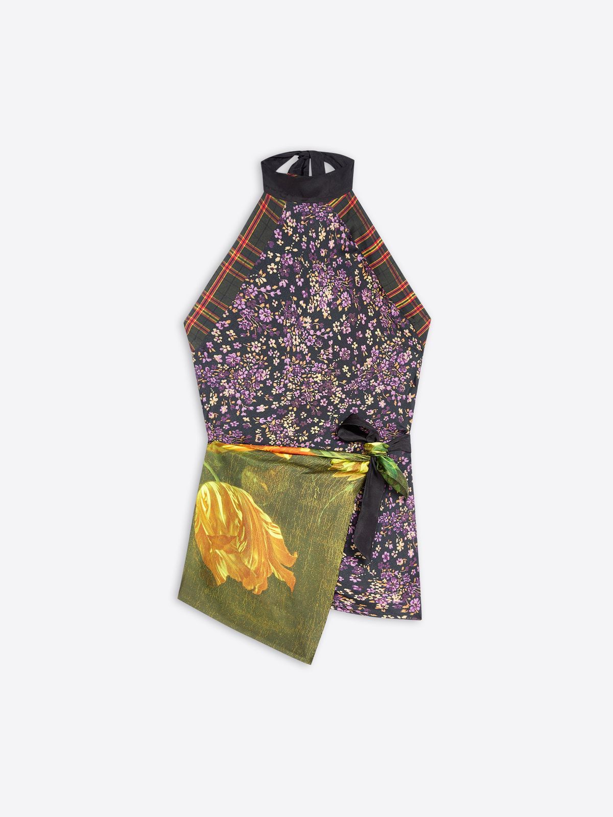Silk wrap top