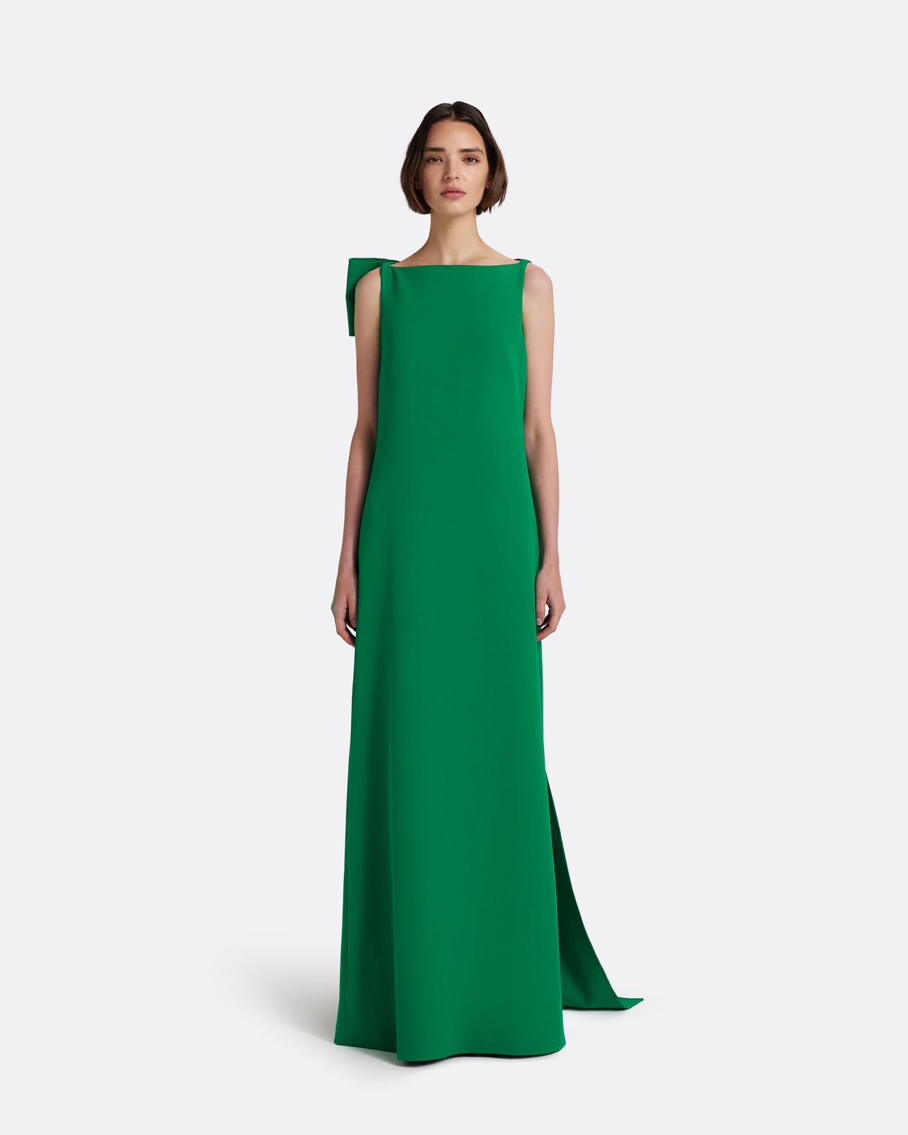 Mallory Long Dress in Jewel Green