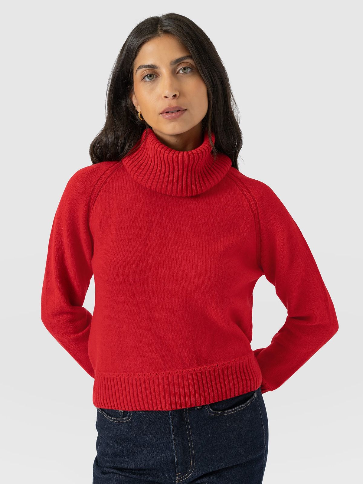 Oxford Cashmere Jumper - Red