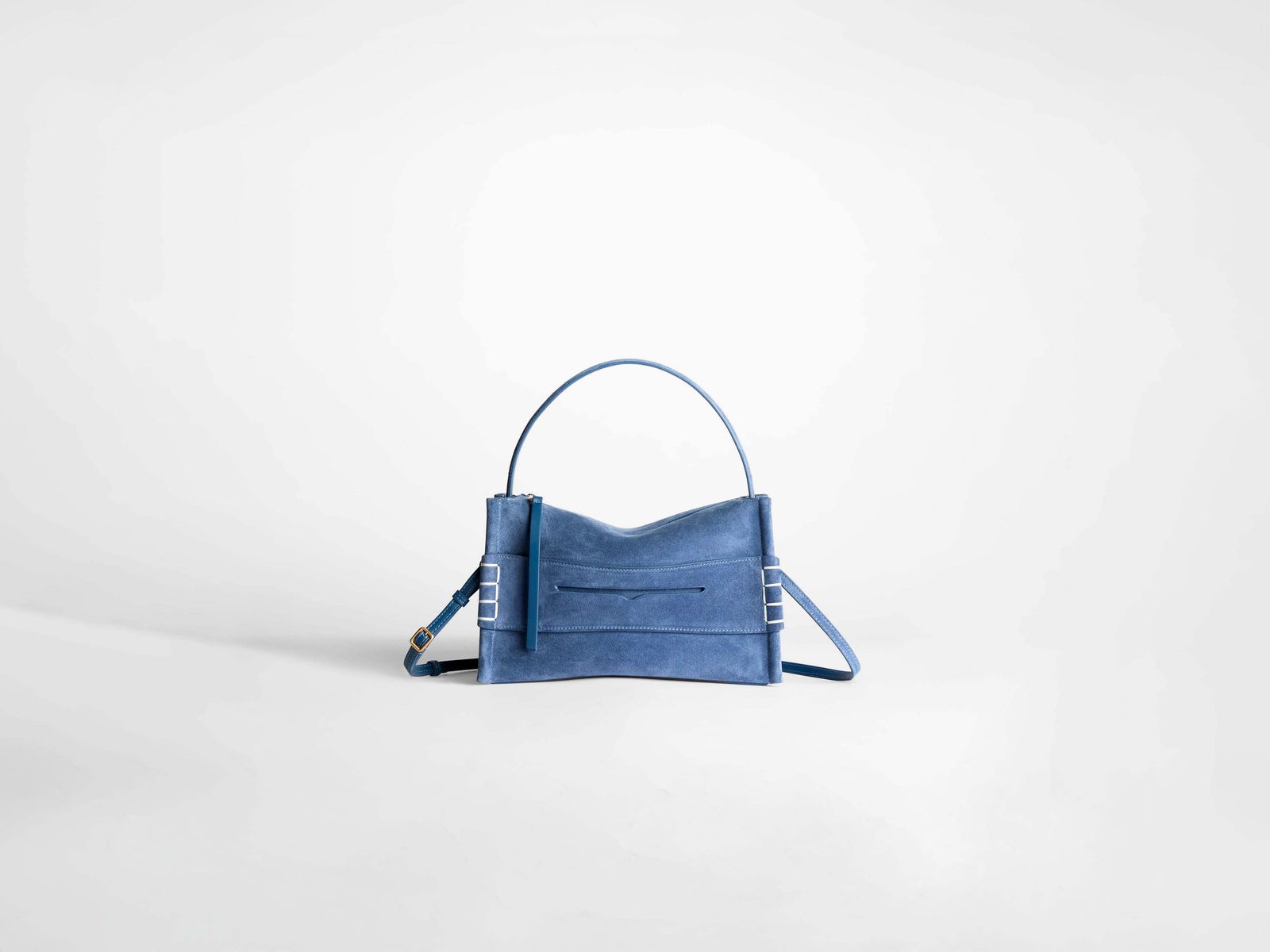 SMALL LOAFER BAG IN MID BLUE