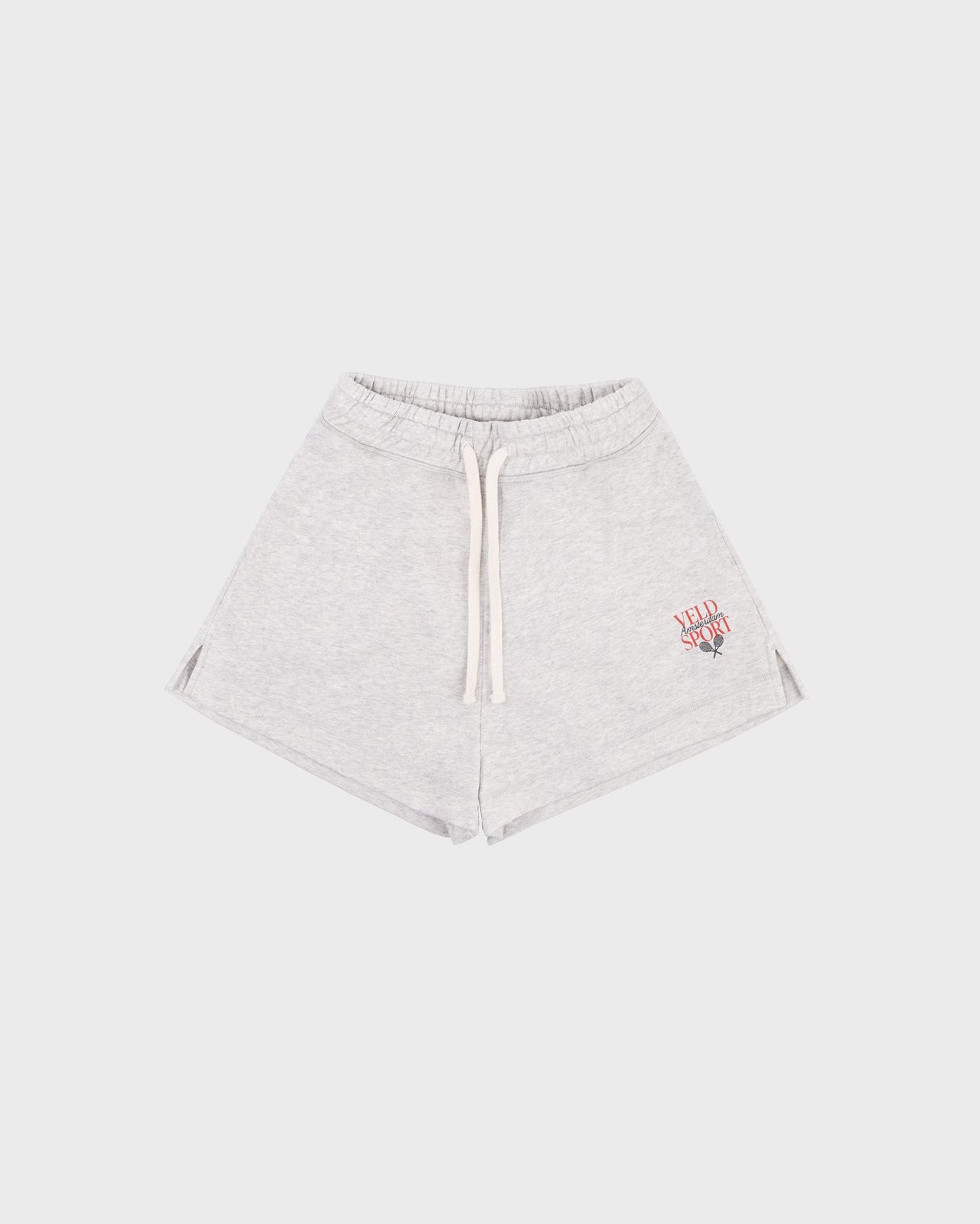 100% Organic Cotton Amstel Veld Sport Tennis Cropped Sweat Short | Grey