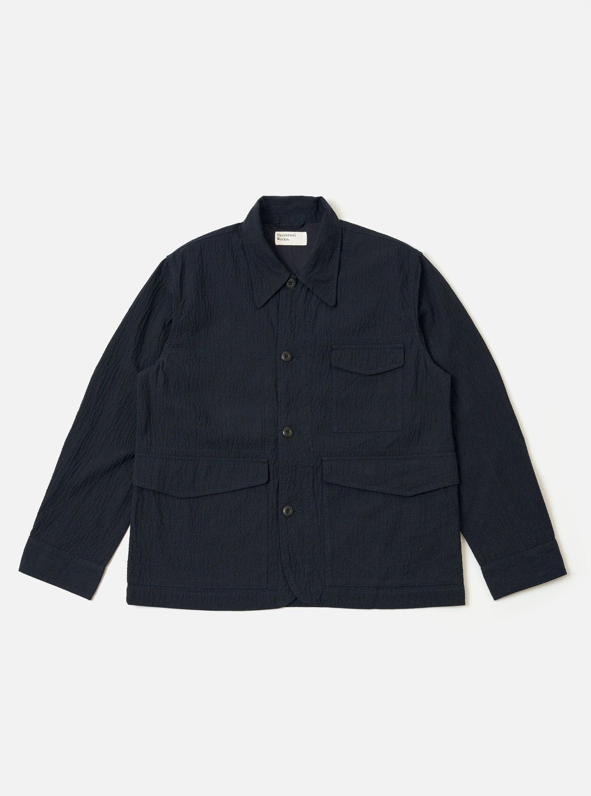 Dark Navy Ospina Cotton Duty Jacket