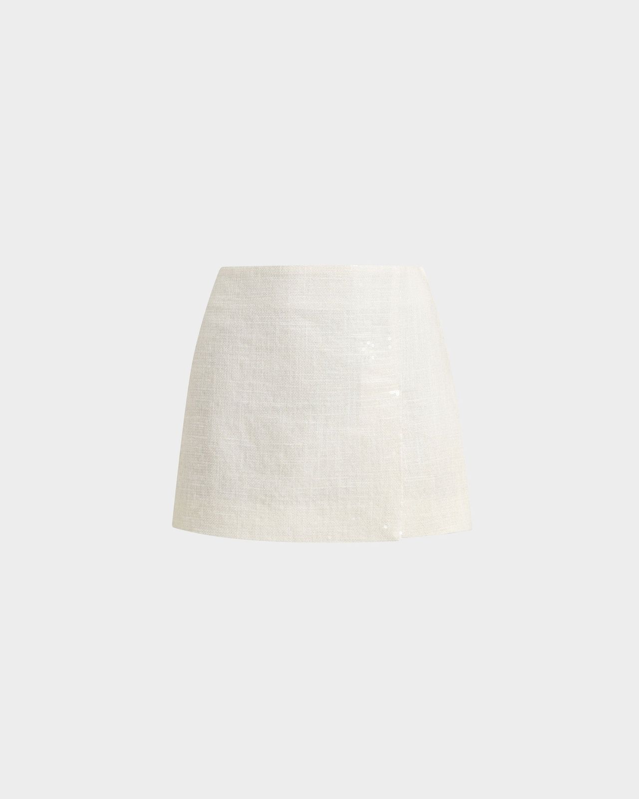 Minerva Skirt in Linen Sequin