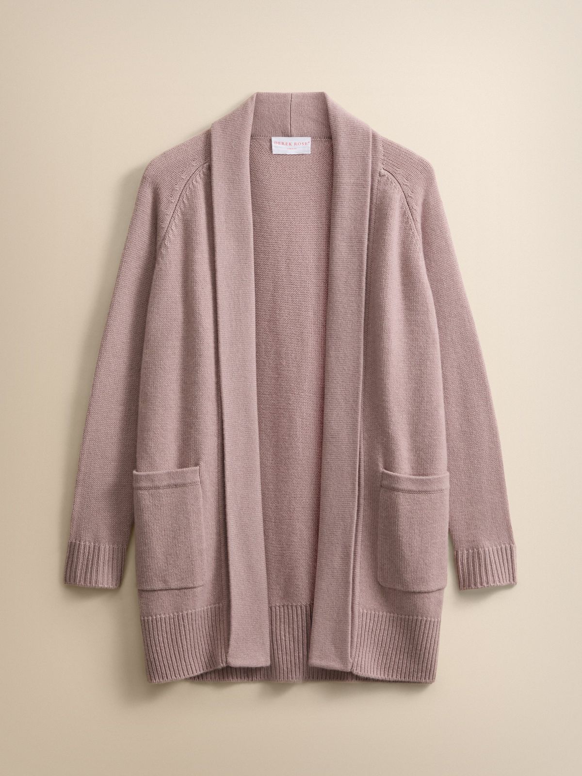 Nina Cashmere Cardigan Dusty Pink