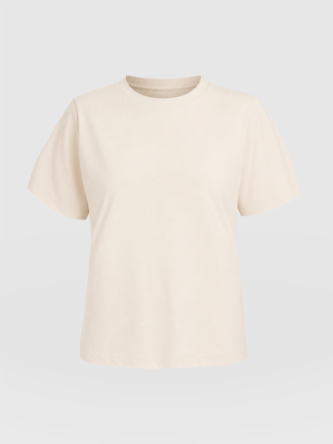 Chelsea Crew Neck Tee - Cream