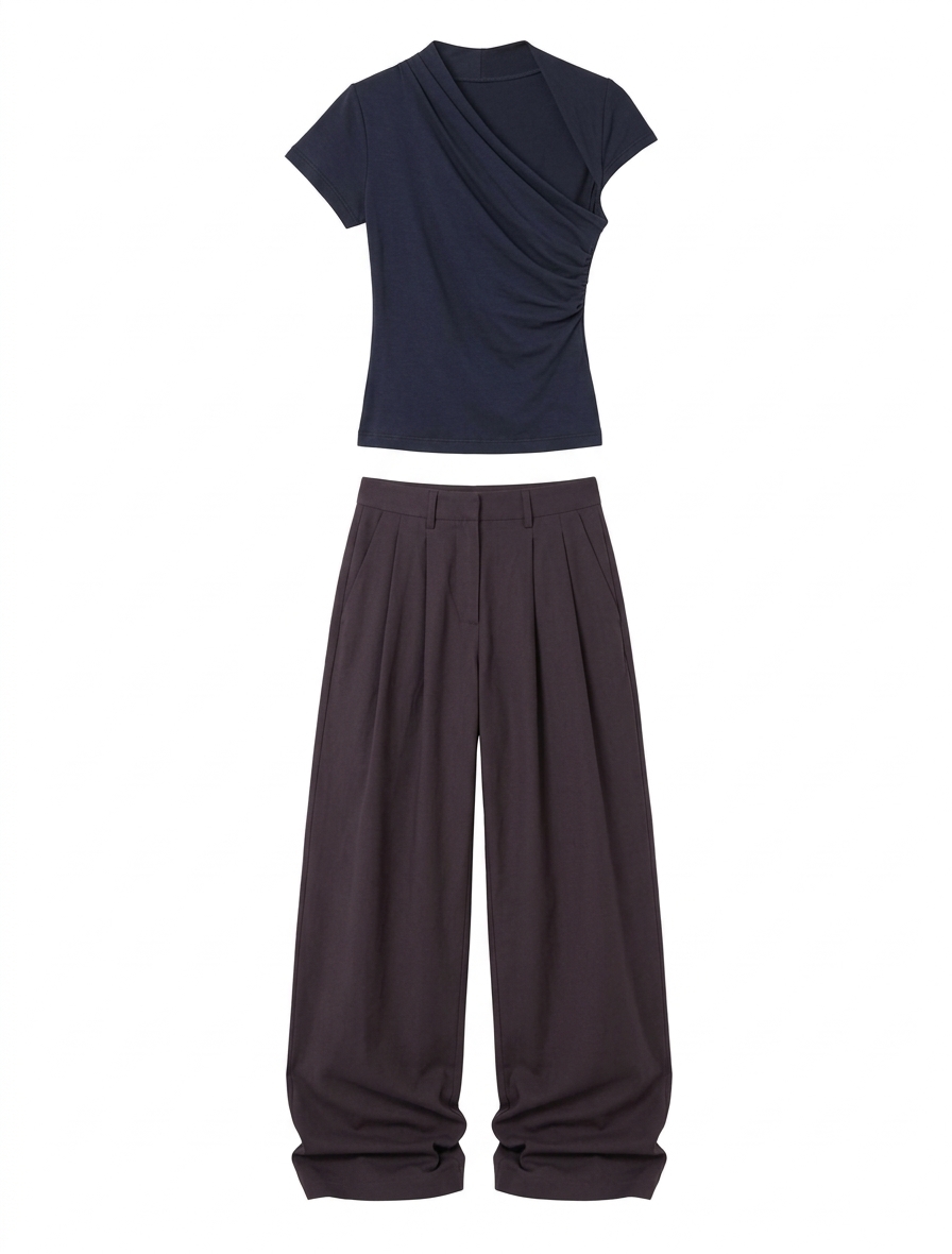Scarab Micromodal Cut Out Top In Navy