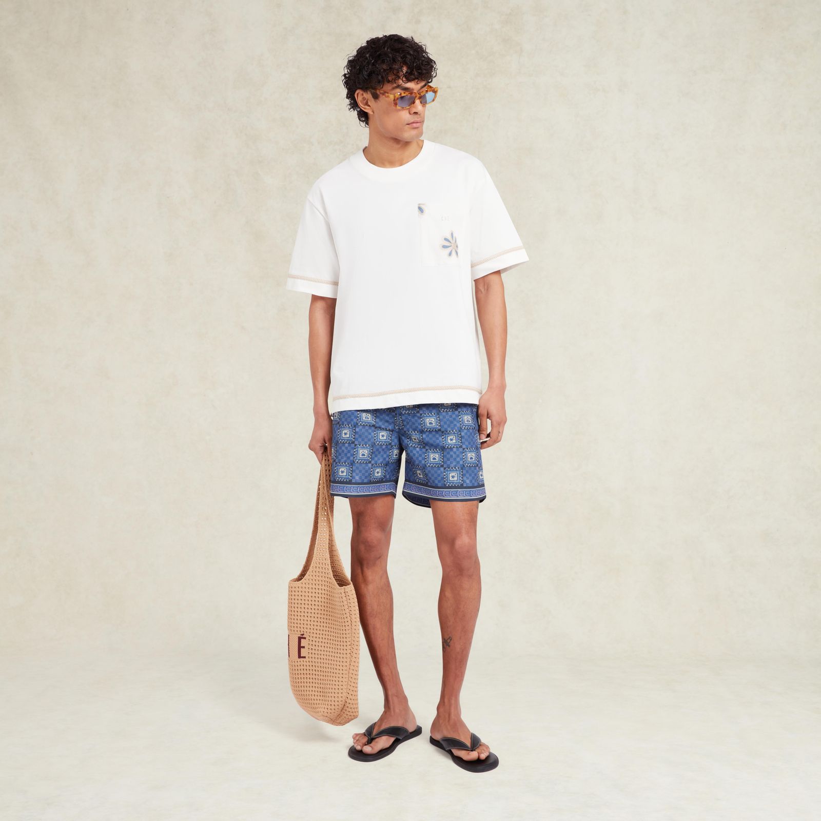 Telha Print Oceano Swimshort - Navy