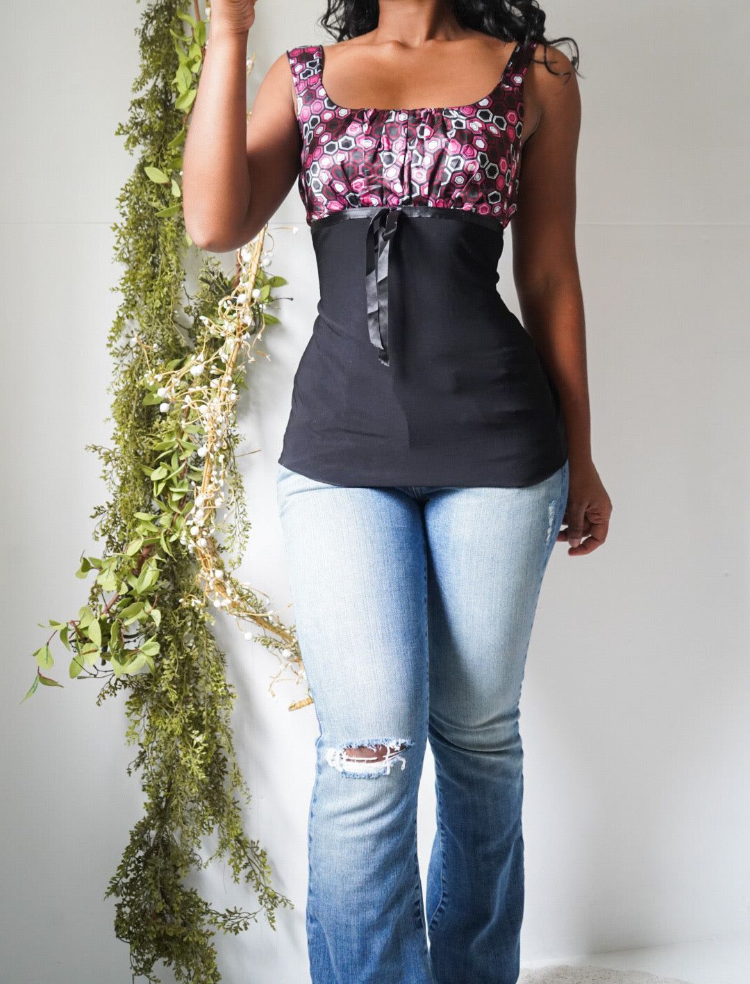 Vintage Y2K Milkmaid Bust Top