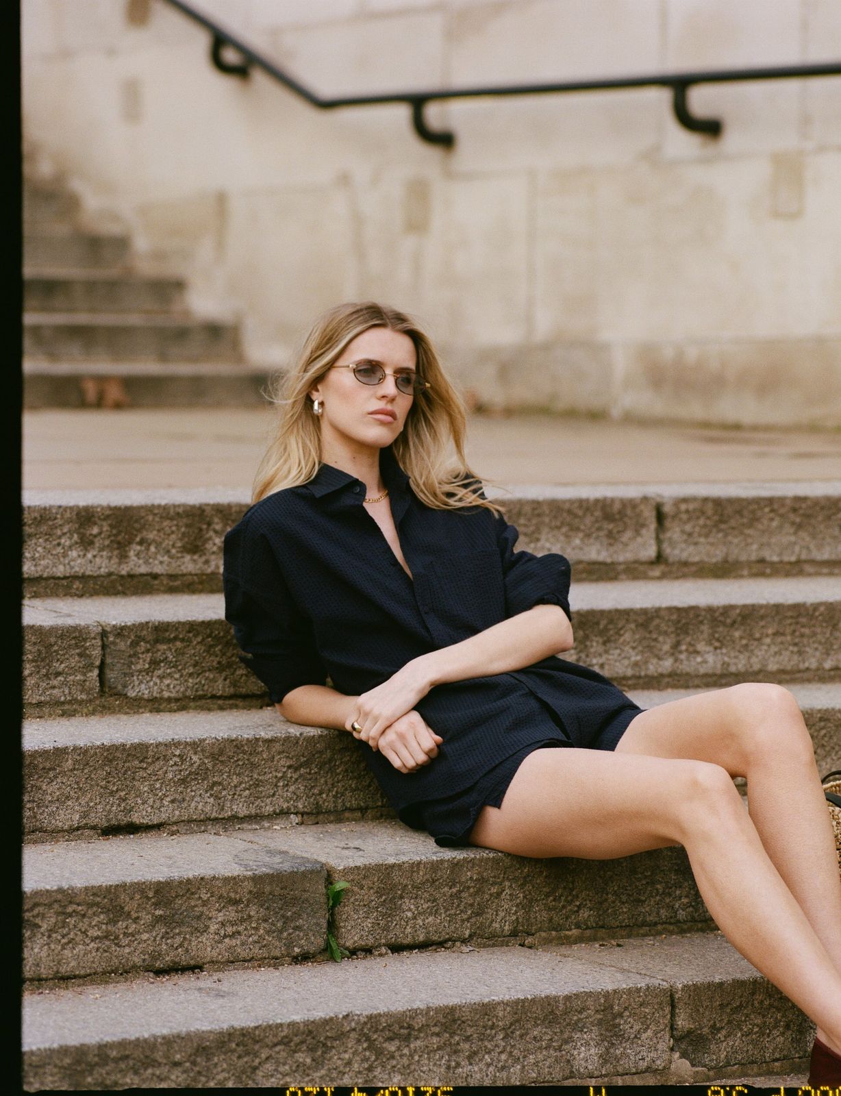The Weekend: Seersucker, Navy Blue