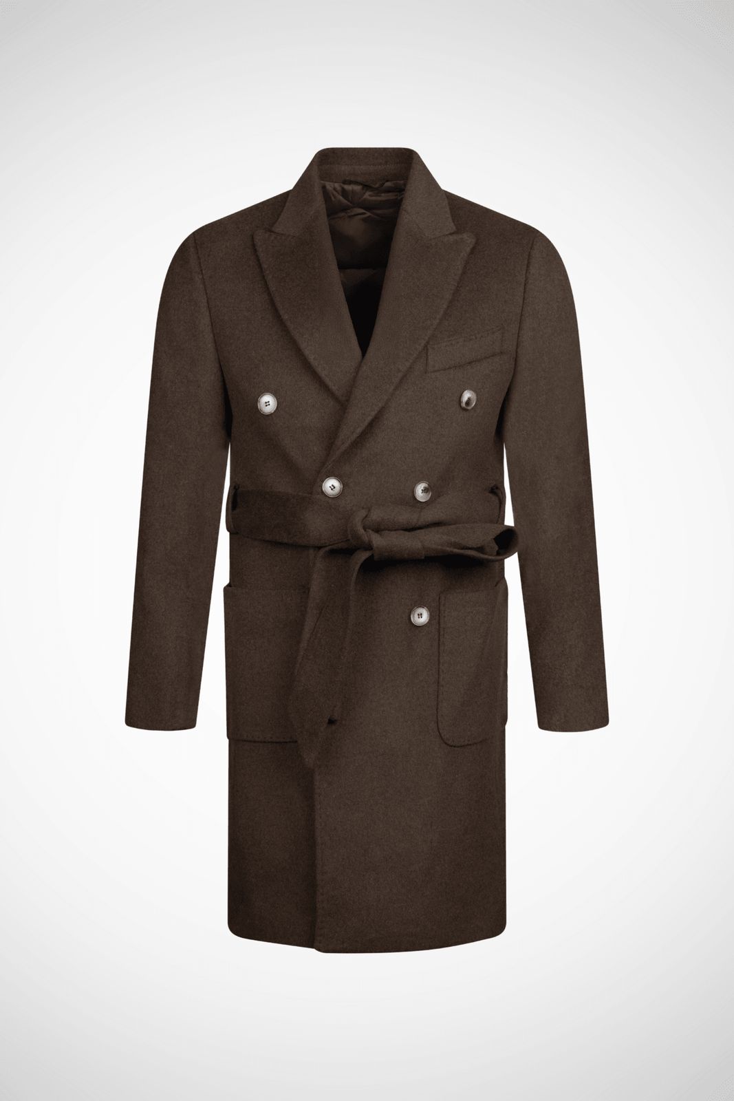 Lupo Marrone Wool-Blend Overcoat