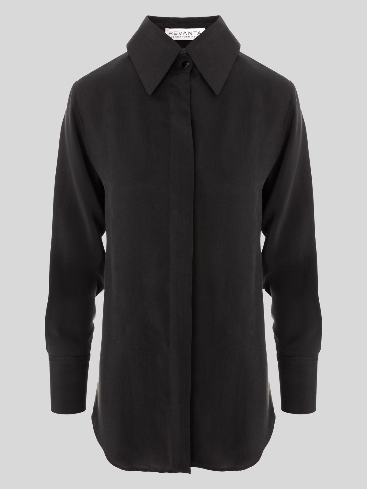 SENSA | Vegan Silk Shirt | Black