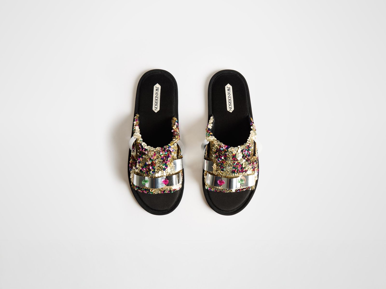 CL_OPEN TOE SLIDE GLITTER W - PINK/MULTI_FL0003FA0494