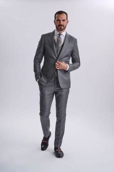 Fabio Grey Three Piece Suit