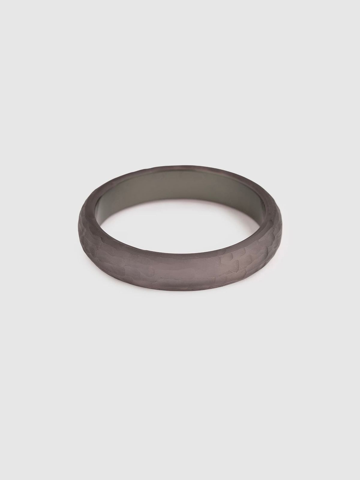 Hammered Bangle - Grey