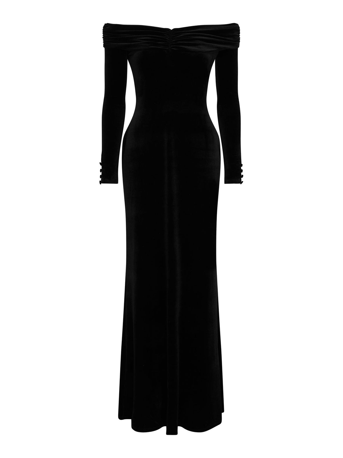 Mae Velvet Dress In Black