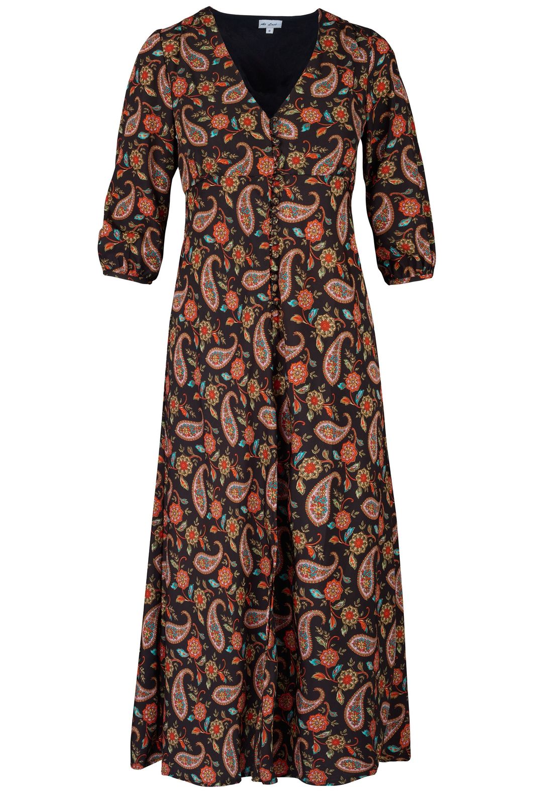 Belgravia Midi Dress In Chocolate Orange