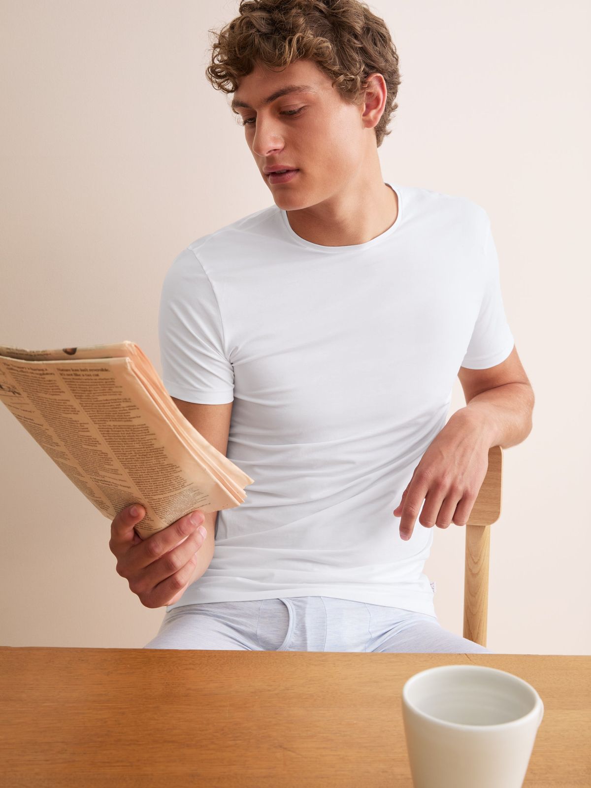 Jack Pima Cotton Undershirt White