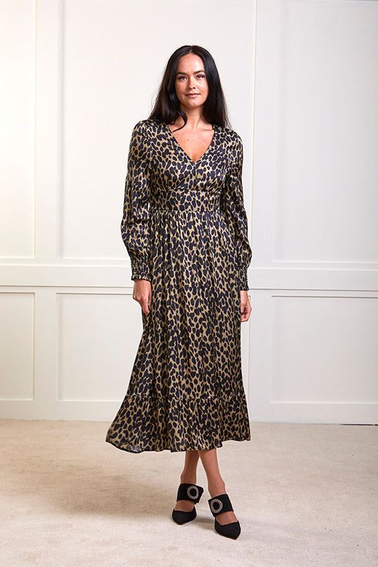 Sophie - Boho Maxi Dress - Leopard Print - 55% OFF