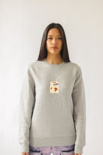 Almond Milk Addict | Sustainable Organic Cotton Sweatshirt