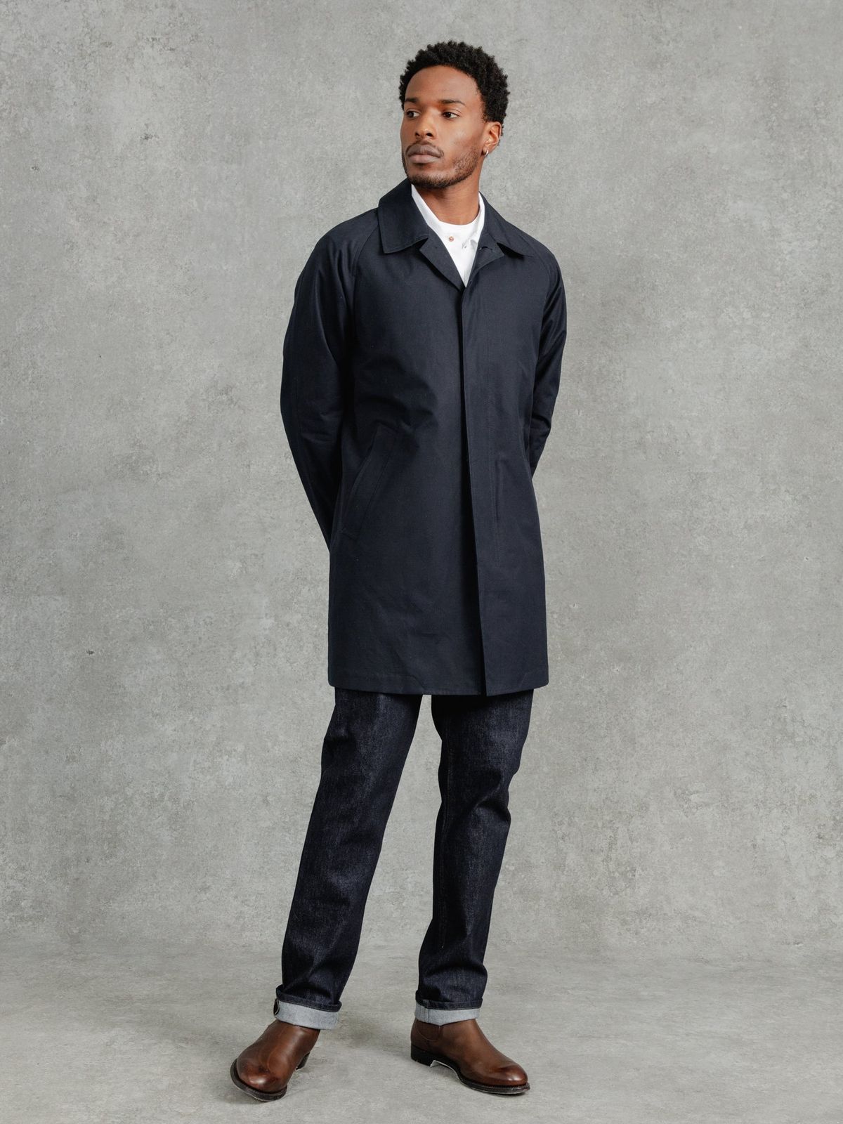 The VentileĀ® Raglan Raincoat - Ink
