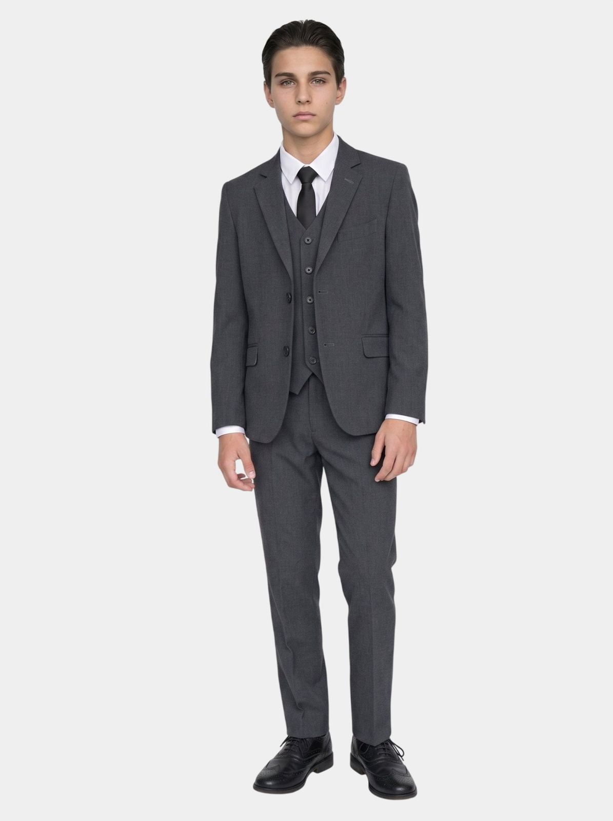 Boys Malibu Charcoal Suit