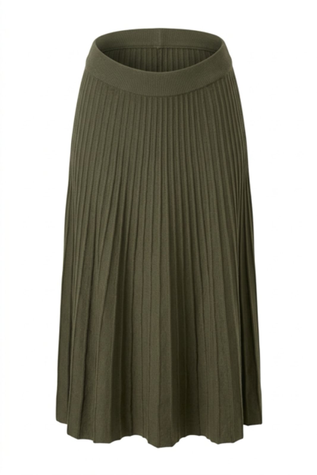 Maplewood Knitted Skirt In Olive