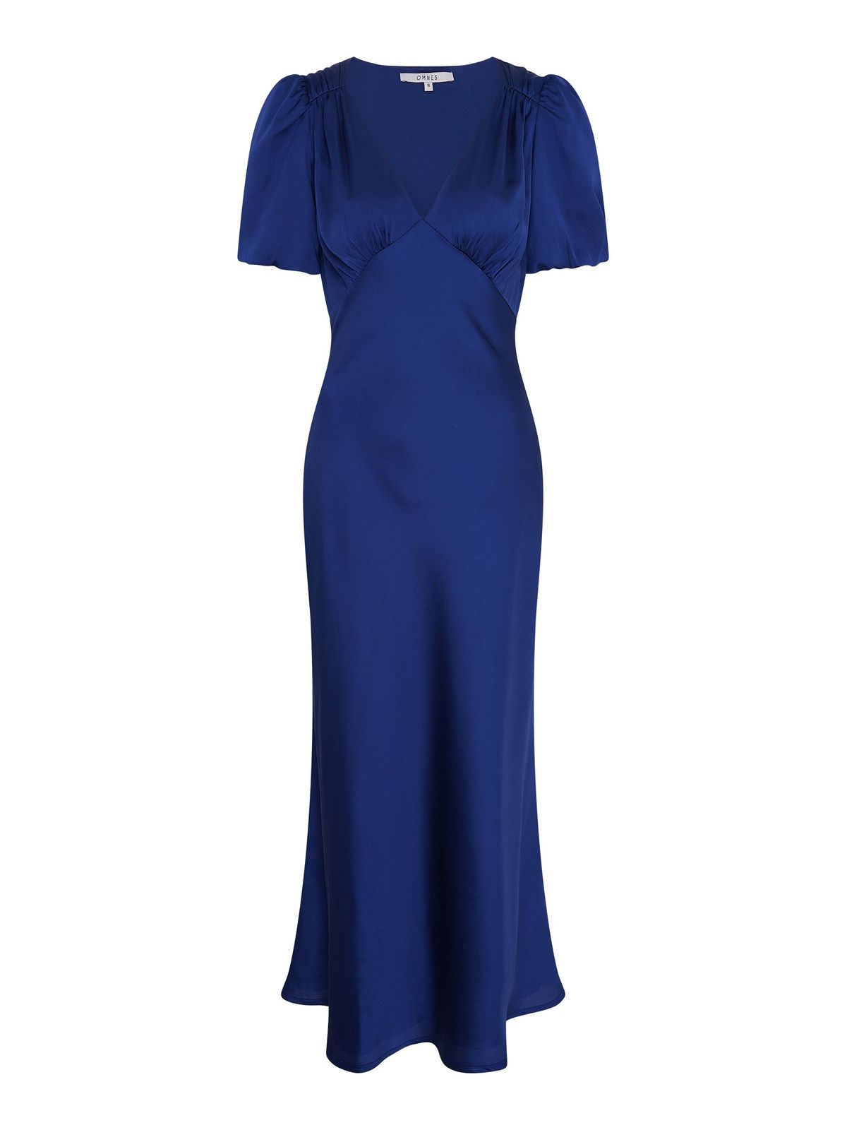 Rosie Puff Sleeve Dress In Navy