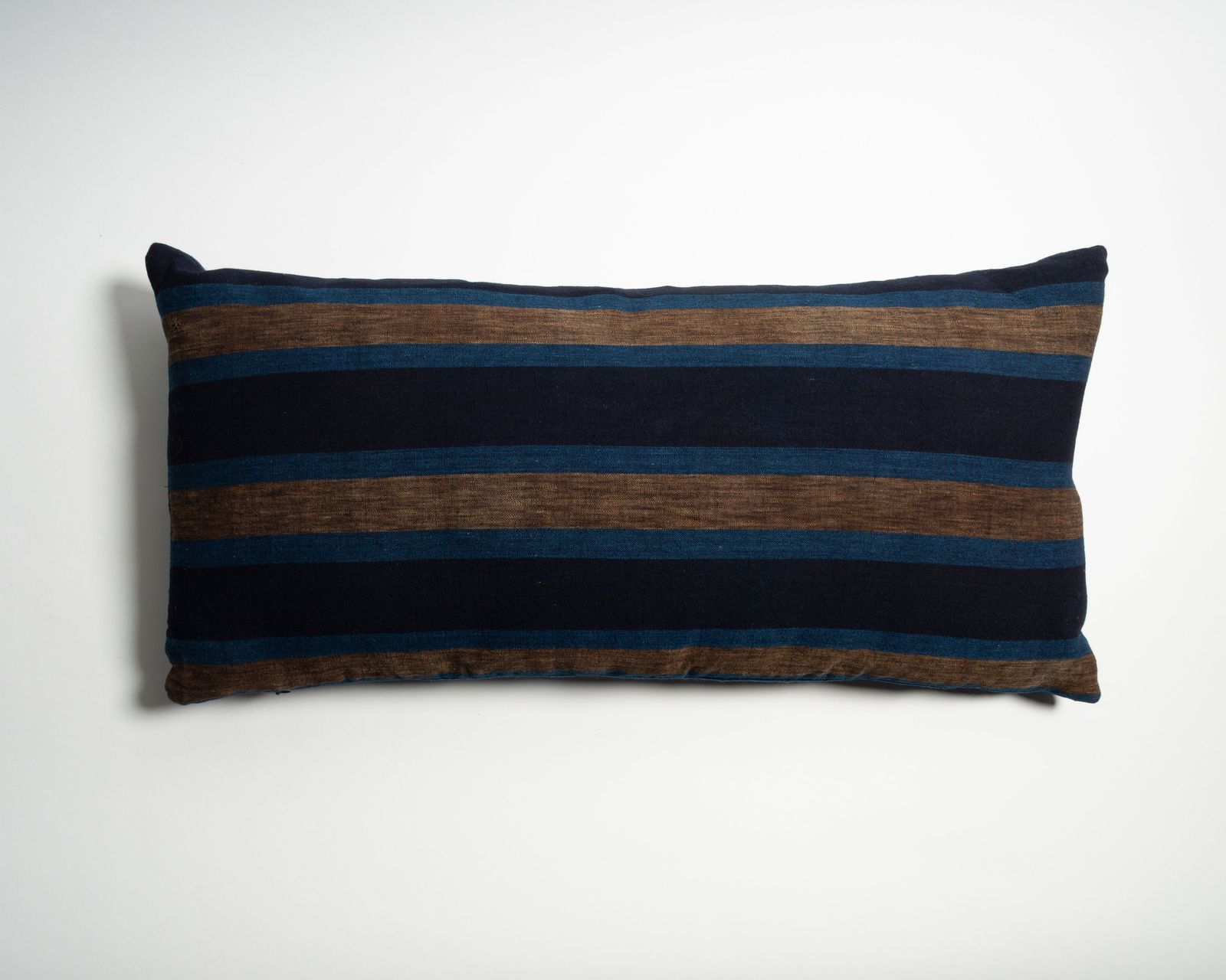 THE DYEWORKS MEDIUM CUSHION IN JAPANESE FUTON STRIPE