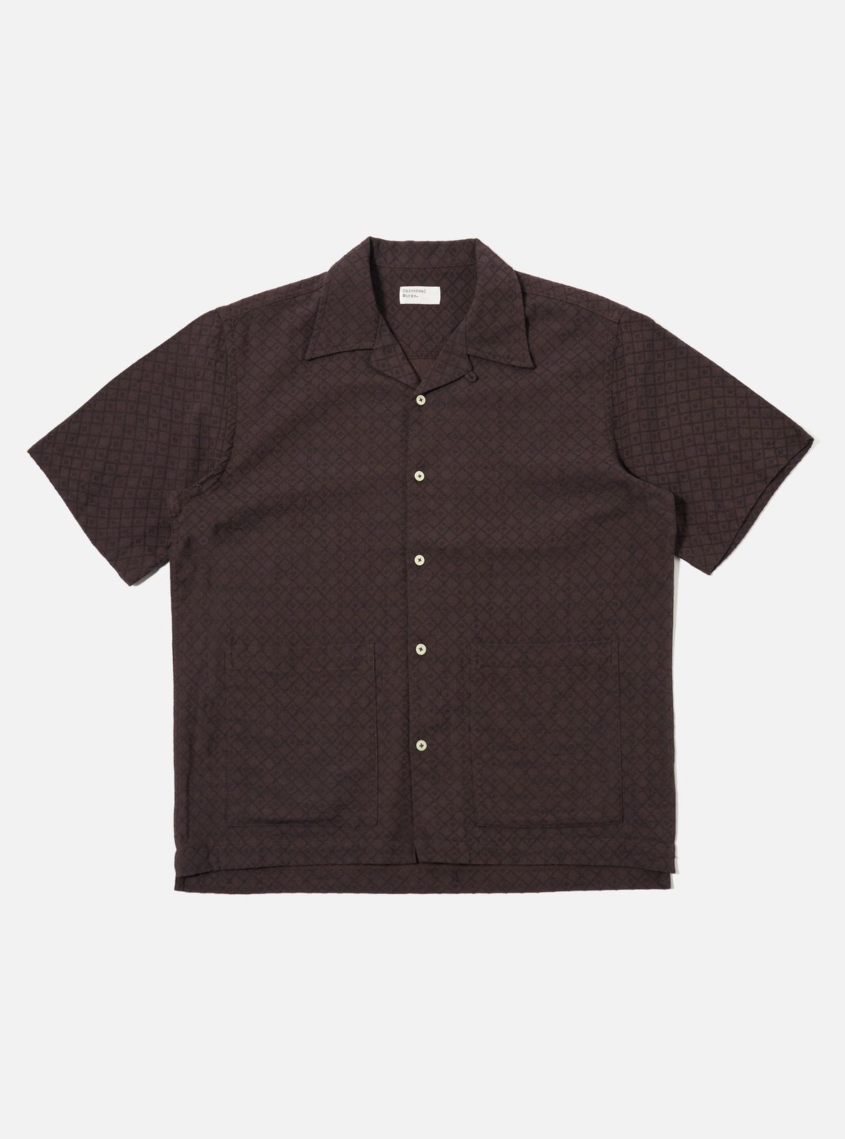 Brown Diamond Dobby Deck Shirt