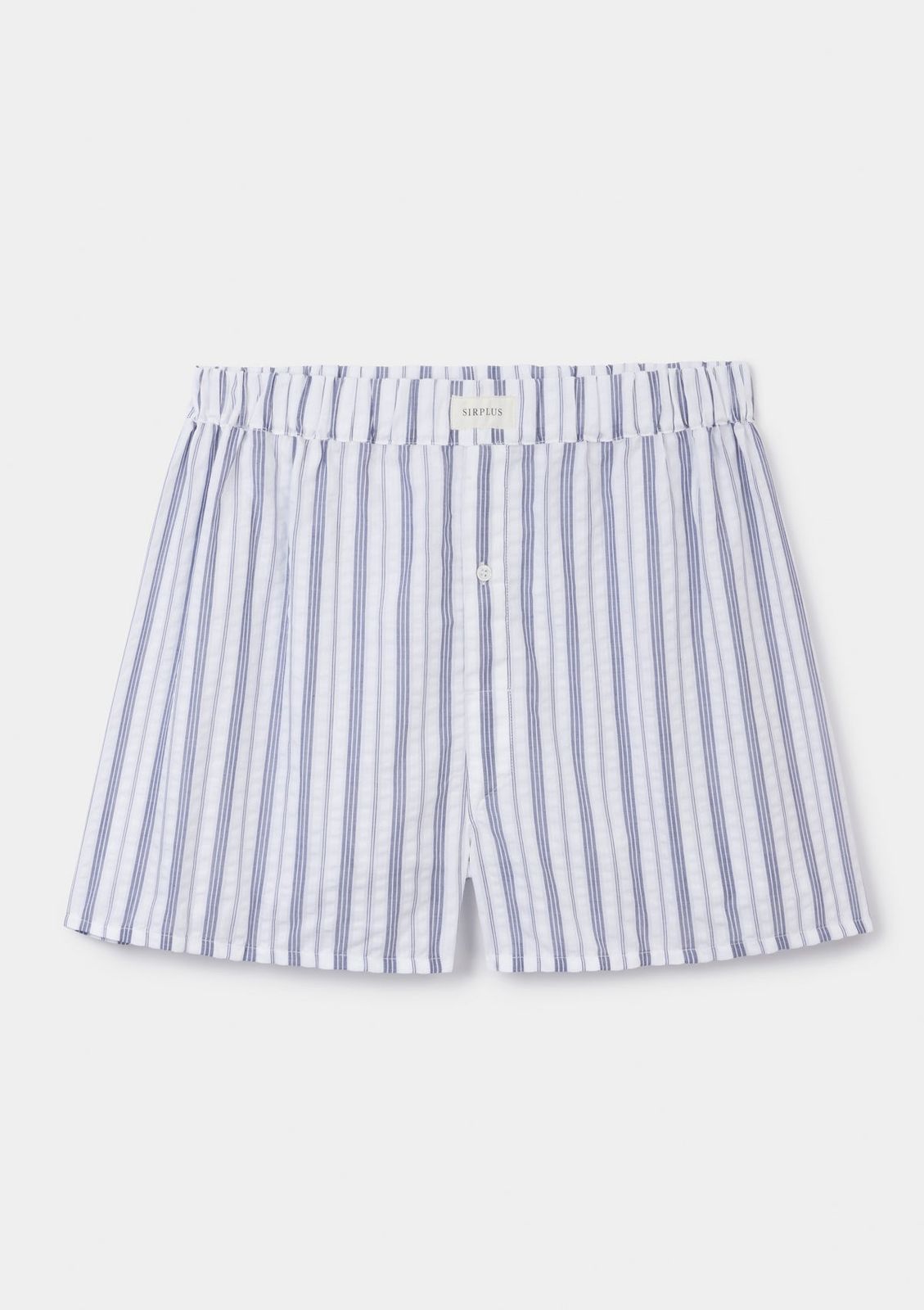 White Seersucker Stripe Boxer Shorts