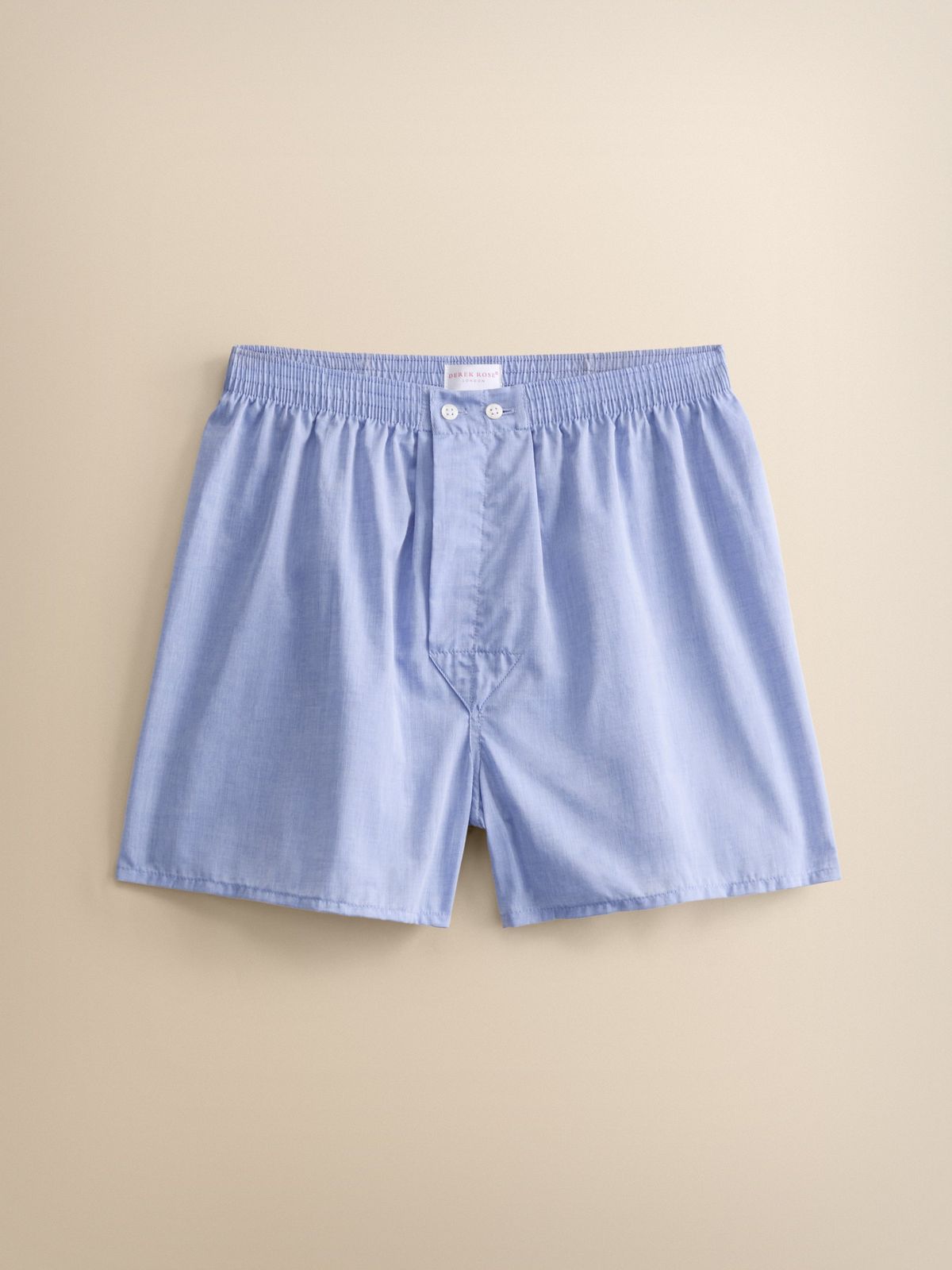 Amalfi Cotton Batiste Classic Fit Boxers Mid Blue