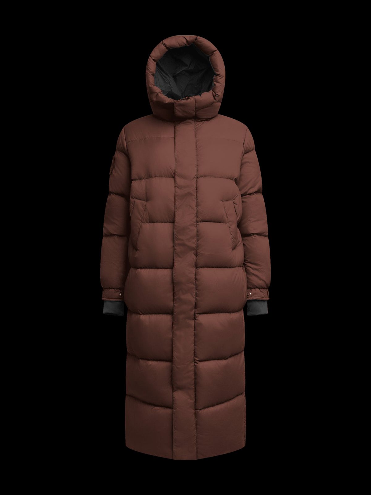 Cocoon Ultra Long Down Coat Mid Brown
