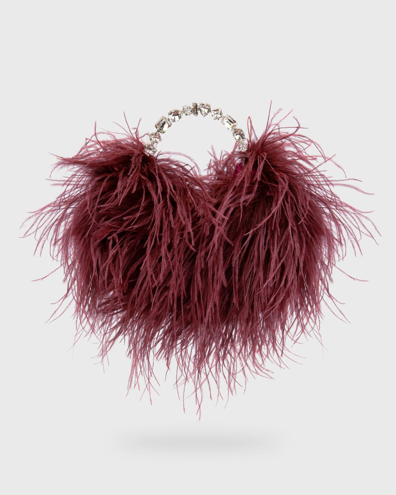 Maroon Taliya Feather Pouch