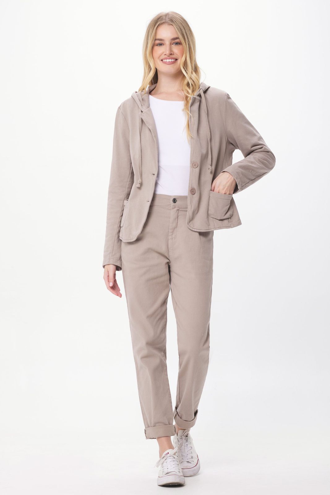 Bronson Jersey Blazer With Hood