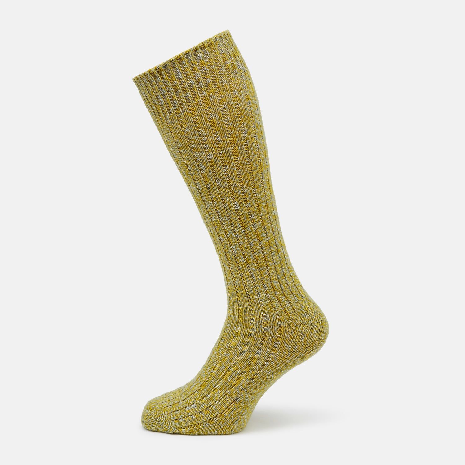 CASHMERE GREEN MULTI 3/4 SOCKS