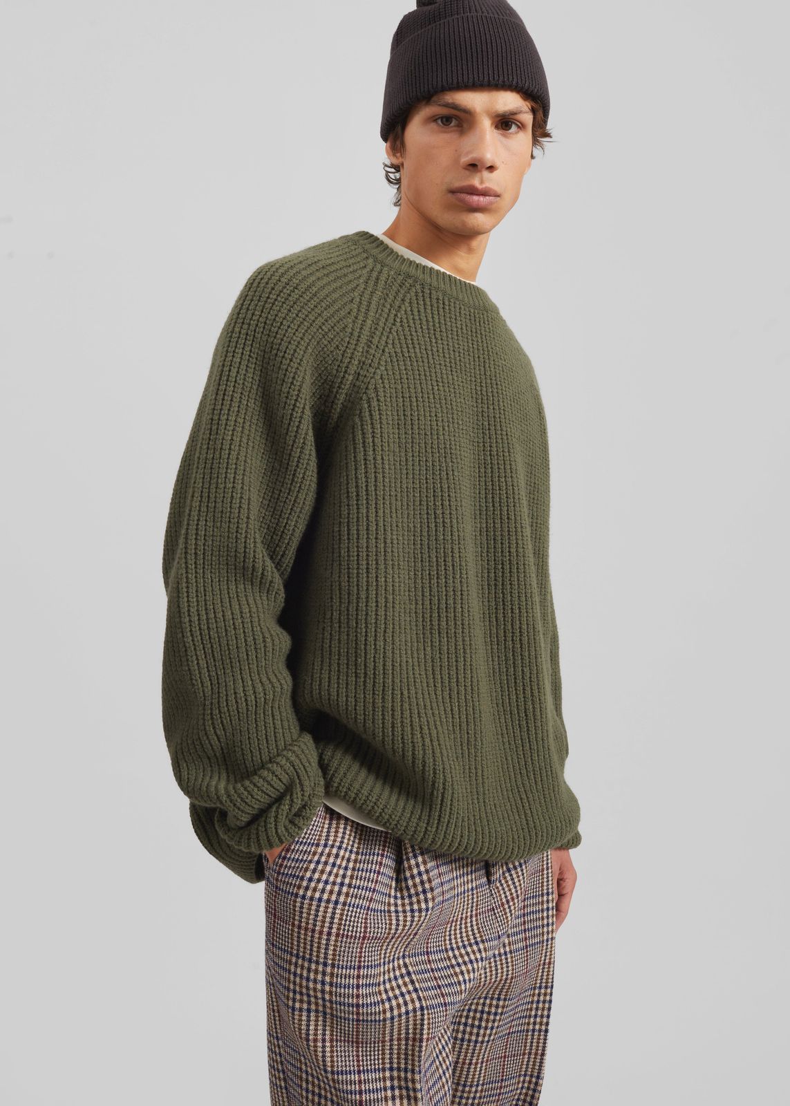 Carter Crewneck Sweater - Olive
