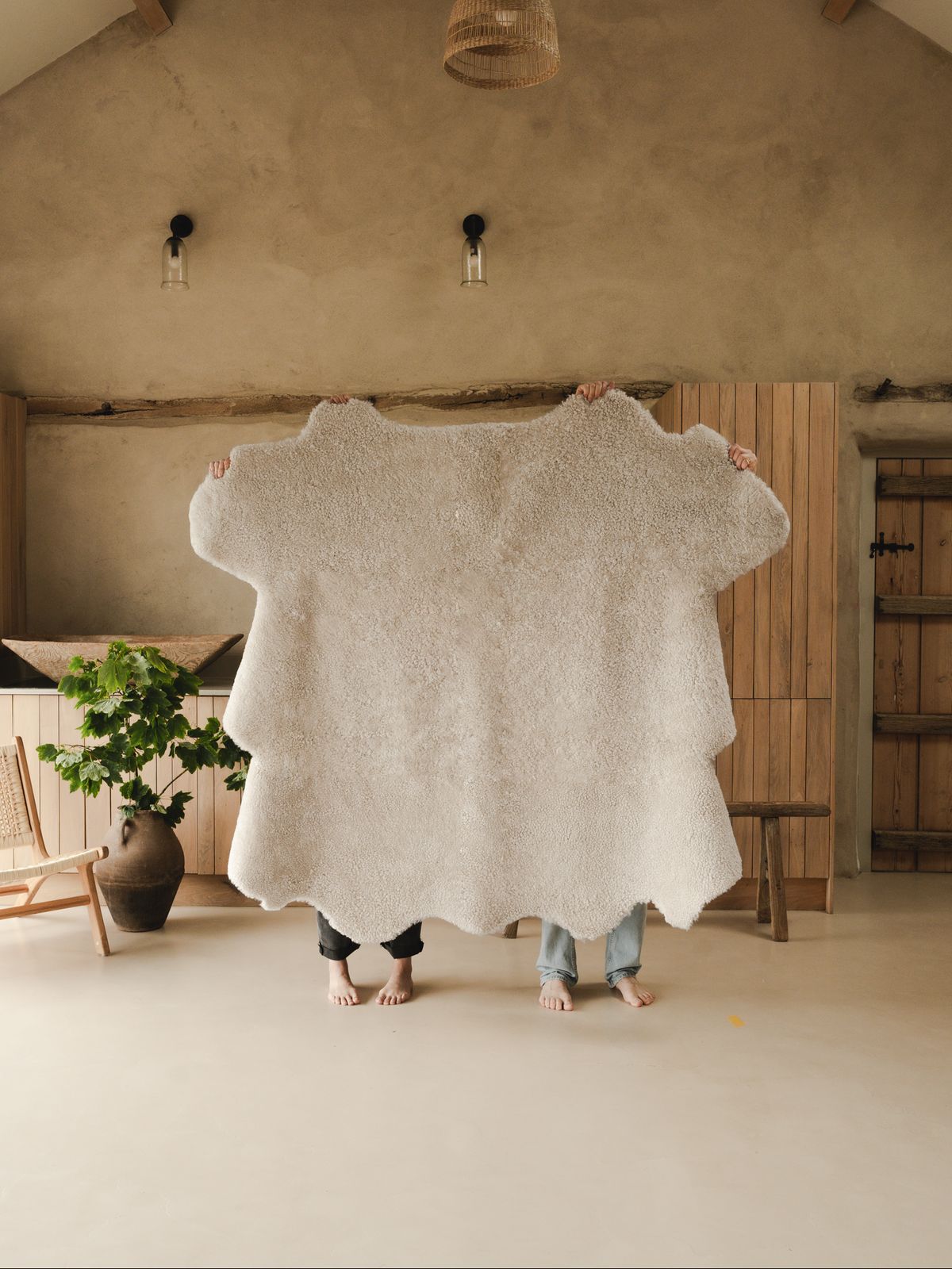 Sexto Shearling Rug - Moonlight