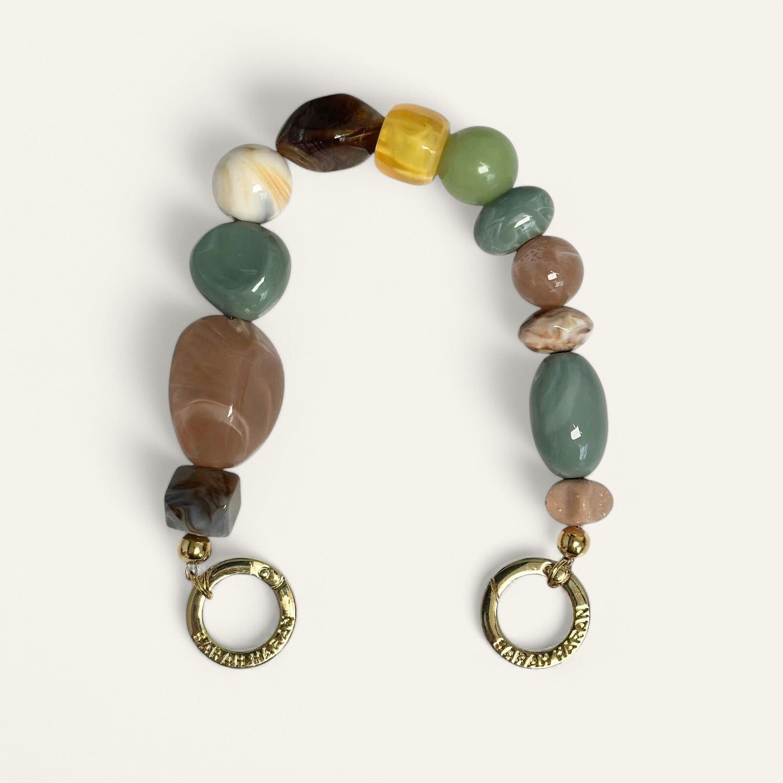 Aurora Strap Embellisher | Serengeti with Gold hardware