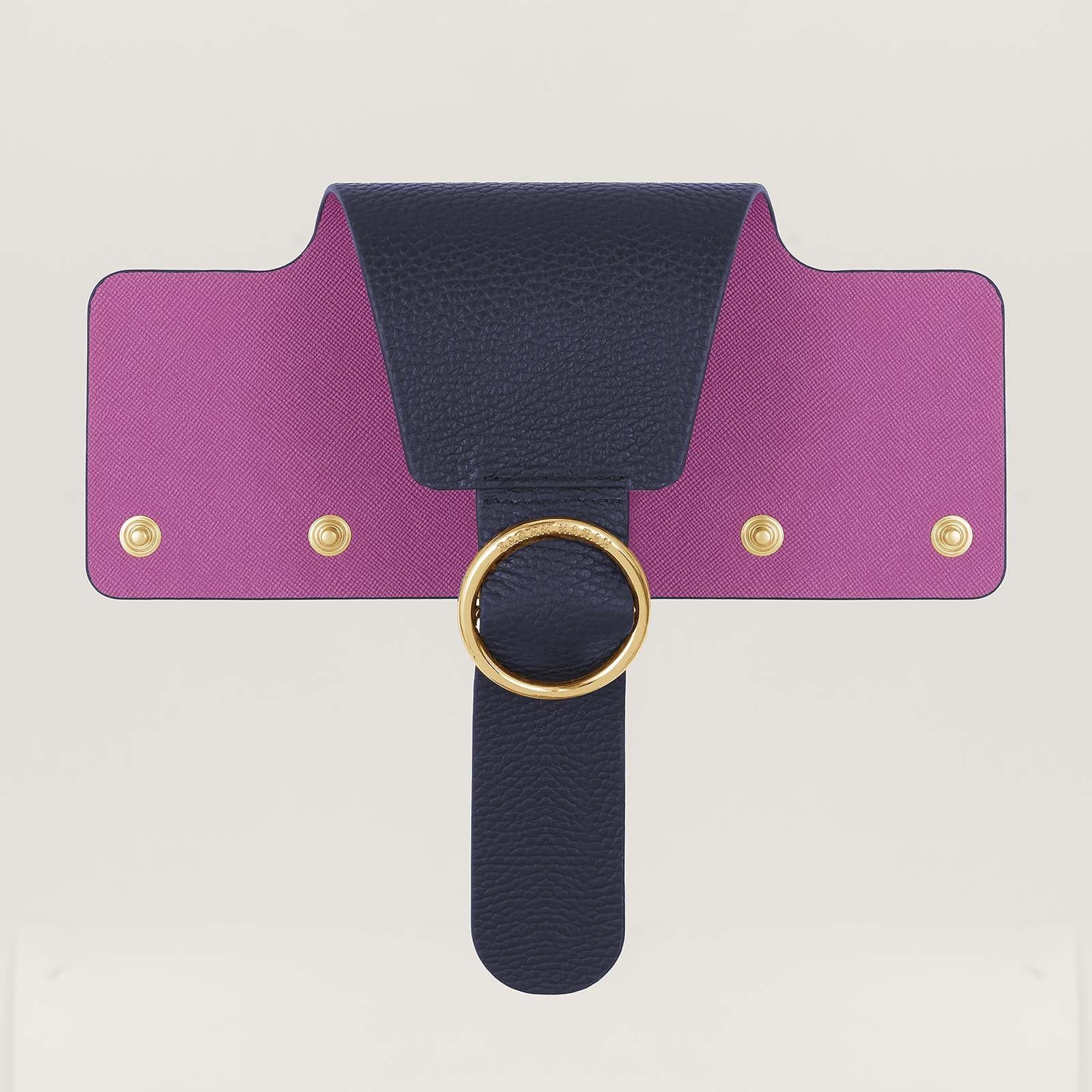 Ring Flap Classic | Navy with Gold hardware